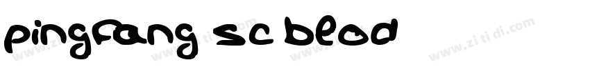pingfang sc blod字体转换